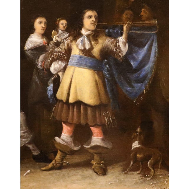 Anthony Palamedesz, Palamedesz Guardhouse, 1630, Oil on Board For Sale - Image 12 of 15