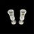 Mid-Century Modern 2000s Cristal d'Arques Champagne Flute Cup Longchamp Crystal Toasting Glasses Set of 2 For Sale - Image 3 of 6