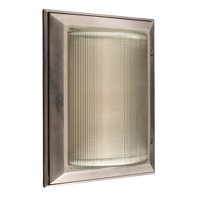 French Art Deco Ceiling or Wall Lamp from Holophane, 1940s For Sale