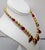 Napier Vintage Signed Napier Book Piece Goldtone Faux-Ruby Necklace, 1988 For Sale - Image 4 of 9