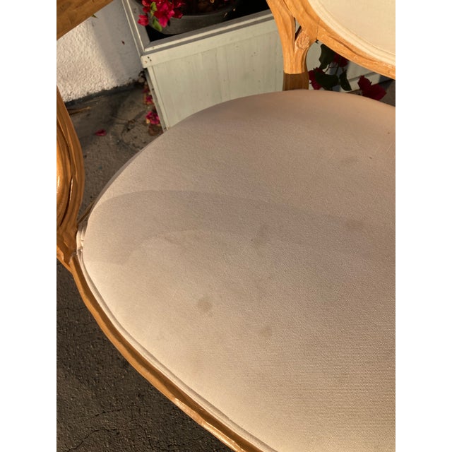 Faux Bois French Style Fauteuils Arm Dining Chairs- A Pair -B For Sale - Image 14 of 16