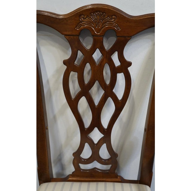 Wood Universal Furniture Traditional Chippendale Style Dining Arm Chair For Sale - Image 7 of 10