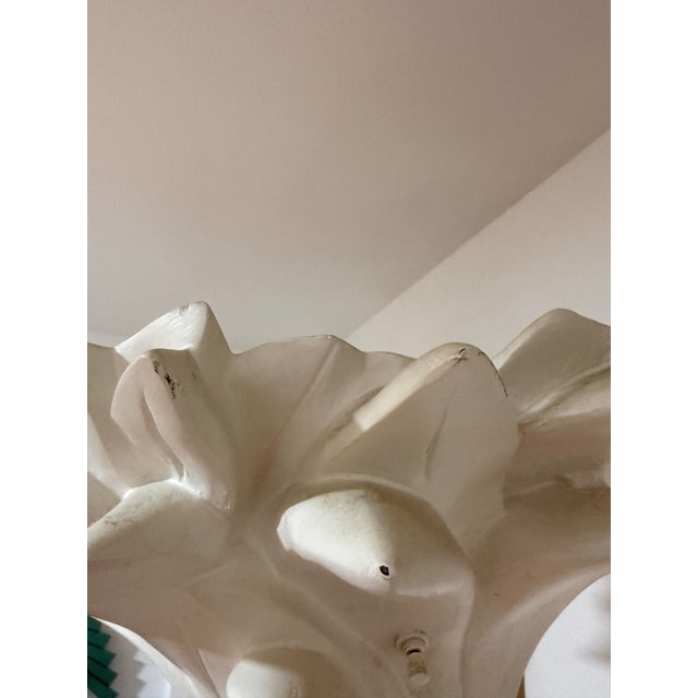 Sculpture Materials 1970s Mid Century Modern Serge Roche Style Torchere Palm Floor Lamp For Sale - Image 7 of 9