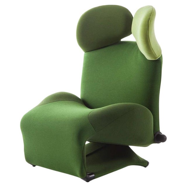 Green Wink Chair by Toshiyuki Kita for Cassina For Sale - Image 8 of 8