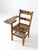 Early 20th Century Vintage School Desk Chair With Newspaper Decoupage For Sale - Image 5 of 14