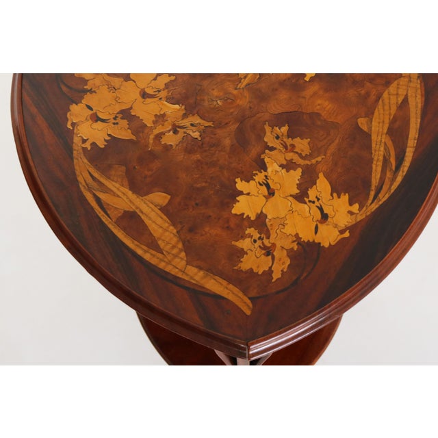 Wood Antique French Art Nouveau Side Table by Louis Majorelle, 1900 For Sale - Image 7 of 12