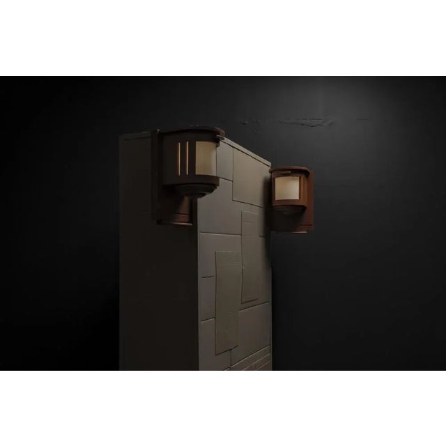 Modern Organic Architectural Wooden Lamps, Set of 2 For Sale - Image 4 of 18