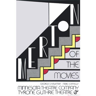 1968 Roy Lichtenstein 'Merton of the Movies' Pop Art Black & White,Gray Usa Foil Print For Sale