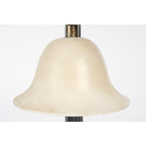 1910s Art Nouveau Alabaster and Pewter Table Lamp, 1910s For Sale - Image 5 of 8