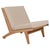 Cream Lounge Chair Model Ge-370 attributed to Hans J. Wegner for Getama, 1960s For Sale - Image 8 of 8