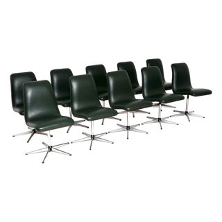 Vintage Swivel Dining Chairs by Robert Heritage for Archie Shine, 1960s, Set of 10 For Sale