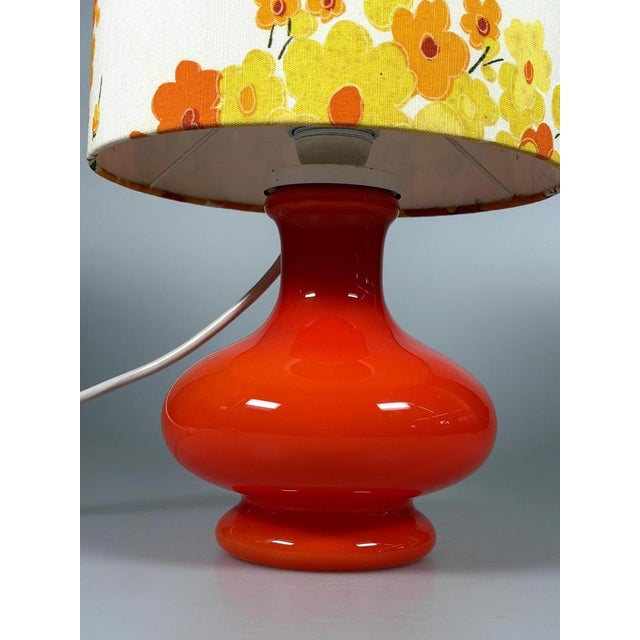 Mid-Century Space Age Table Lamp in Glass, 1970s For Sale - Image 4 of 17