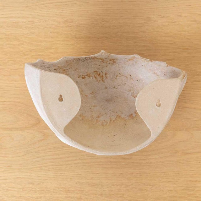 Thala Sculptural Ceramic Sconce, Large For Sale - Image 9 of 9