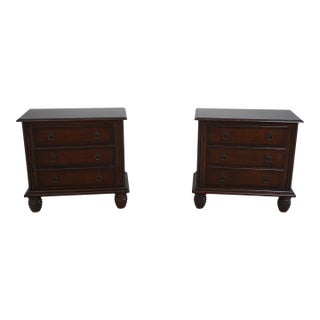 Pair of Tommy Bahama Lexington 3 Drawer Nightstands For Sale