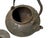 Vintage Rustic Mixed Iron Relief Cranes Motif Teapot Shape Display Art For Sale - Image 11 of 11