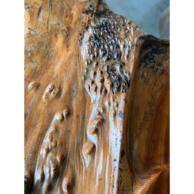 20th Century Lacquered Root Buddha Shrine . Drilled to Work as a Fountain For Sale - Image 11 of 13