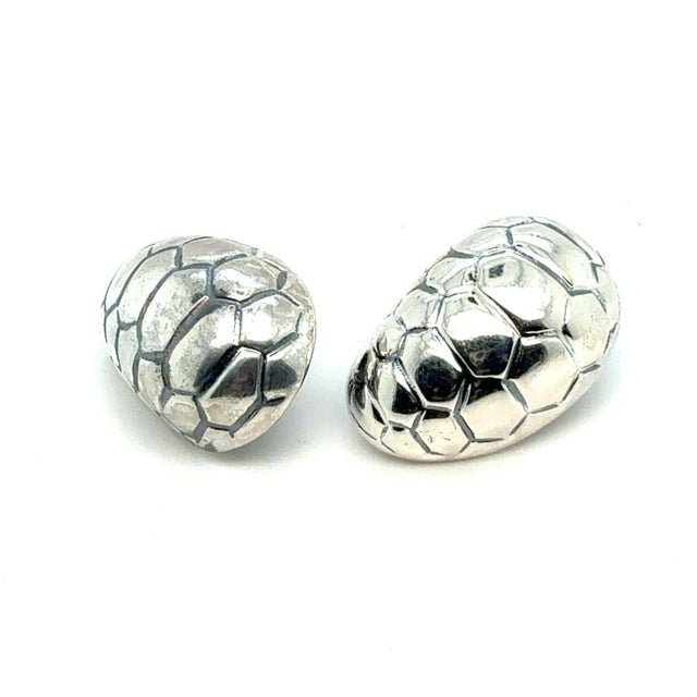 Authentic Tiffany & Co Estate Alligator Clip-on Earrings Sterling Silver TIF953 These elegant Authentic Tiffany & Co...