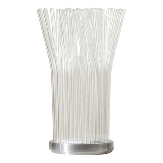Borosilicate Glass & Aluminum Fluxus-E Table Lamp by Paolo Ulian, Italy For Sale