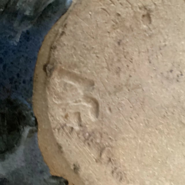 Vintage Stoneware Drizzled Glazed Studio Pottery Teapot by Allison Fisher England For Sale - Image 9 of 12