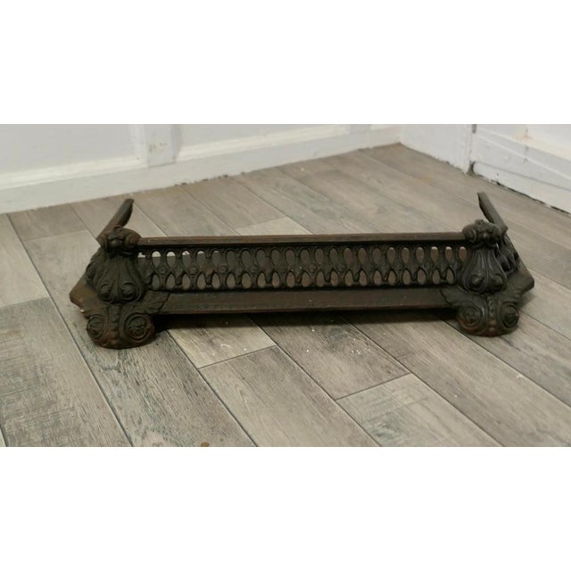 Art Nouveau Cast Iron Fender or Dog Grate This is a Good Victorian Fender it is good and heavy, fenders like this were...