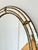 Hollywood Regency Vintage Spanish Venetian-Style Wall Mirror, Oval, Brass, 1980s Hollywood Regency For Sale - Image 3 of 7