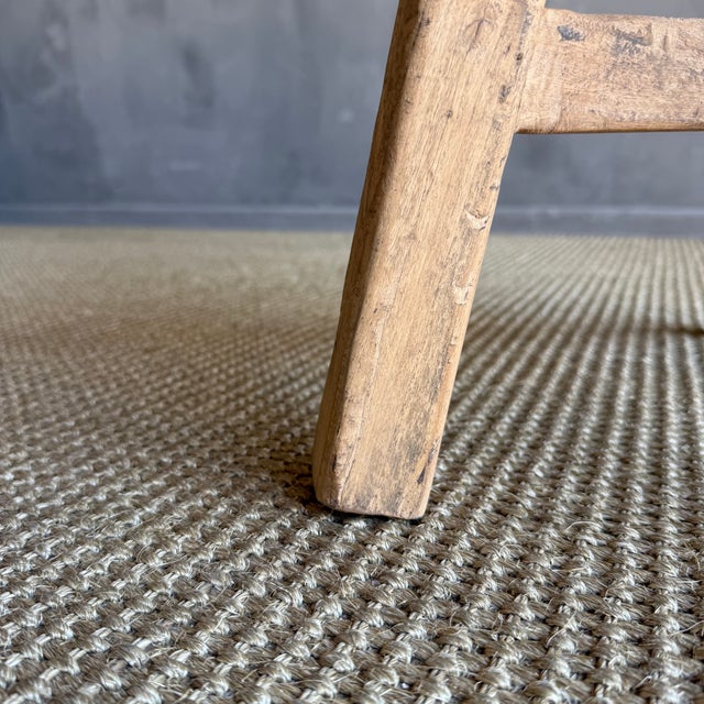 Wood Vintage Elm Wood Chop Block Table For Sale - Image 7 of 9