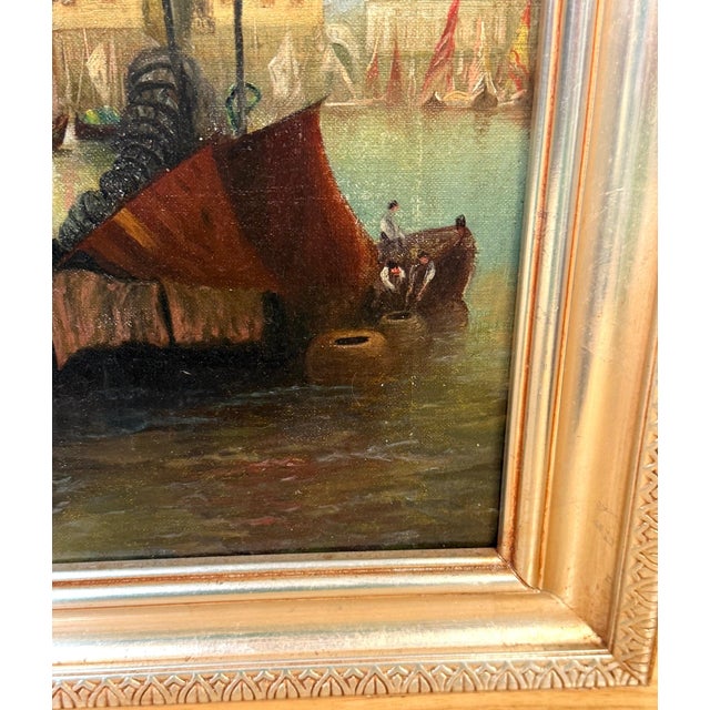 19th Century 19th-Century Italian Venetian Capriccio of the Bacino di San Marco For Sale - Image 5 of 18