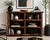 Rustic Late 20th Century Rustic Live-Edge Solid Wood & Corrugated Metal Open Bookcase For Sale - Image 3 of 8