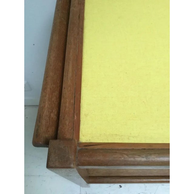 1950s Mid-Century Dutch Oak Trolley For Sale - Image 5 of 6