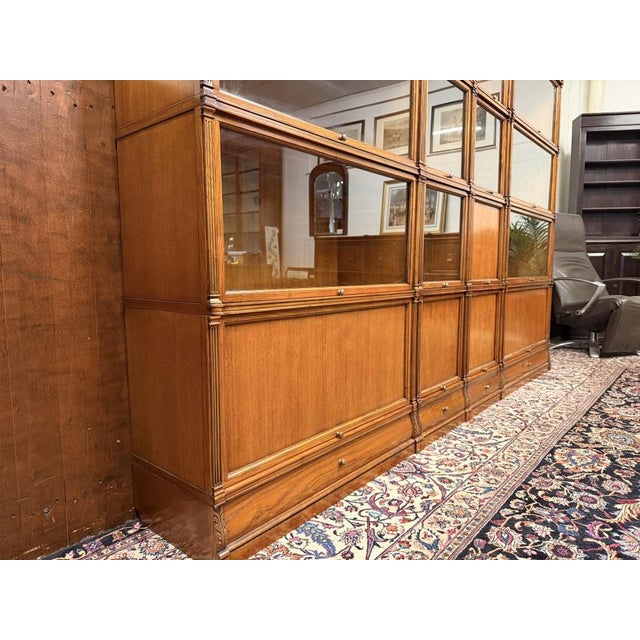 Brown Ambassador Bookcase from Globe Wernicke For Sale - Image 8 of 18