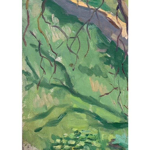 1960s Original Impressionism Oil Painting: Spring Landscape, Ukrainian Artist (1961) 38-27 For Sale - Image 5 of 6