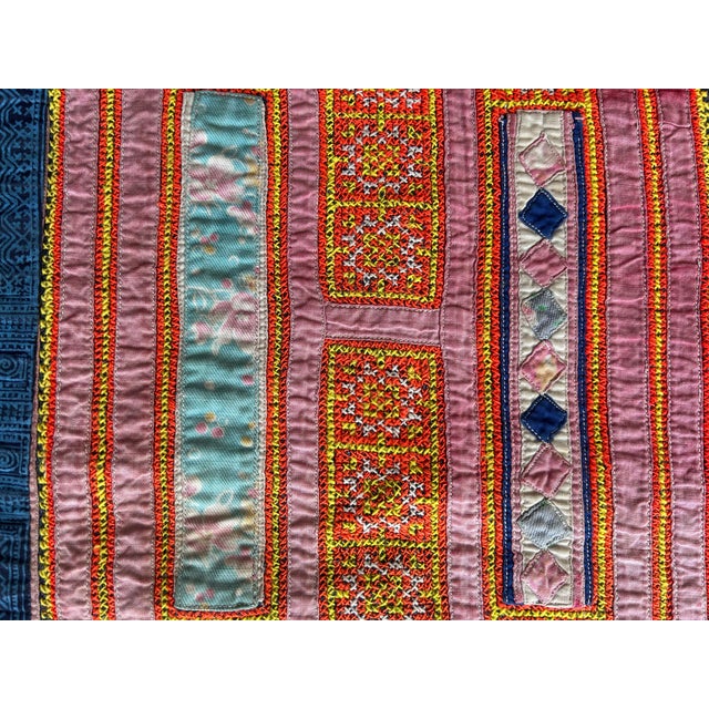 Boho Chic 1980s Hmong Ceremonial Cloth, Southeast Asia For Sale - Image 3 of 6