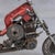 Gray Contemporary Recycled Metal Motorcycle Sculpture, One of a Kind For Sale - Image 8 of 8