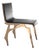 "Decisione" Chair With Bronze and Tailor Made Leather For Sale