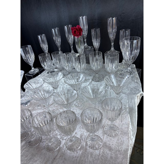 1980s Elegant Mikasa Park Lane Crystal Drinkware Suite - 32 Pieces For Sale In Phoenix - Image 6 of 12