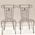 Metal Vintage French Style Wrought Iron Garden Chairs With Sunburst Design, 2 Pieces For Sale - Image 7 of 16