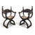 Italian Baroque Curule Chairs, Set of 2 For Sale - Image 10 of 10