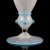 Early 20th Century Antique Murano White Zanfirico Ribbons Sky Blue Detals Italian Art Glass Footed Flower Vase For Sale - Image 5 of 9