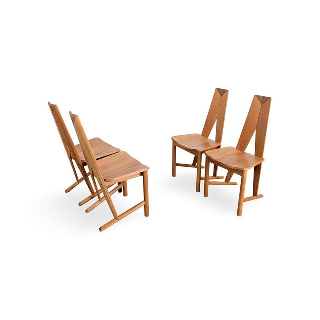 Vintage Beech Chairs by Søren Nissen & Ebbe Gehl, Set of 4 For Sale - Image 5 of 10