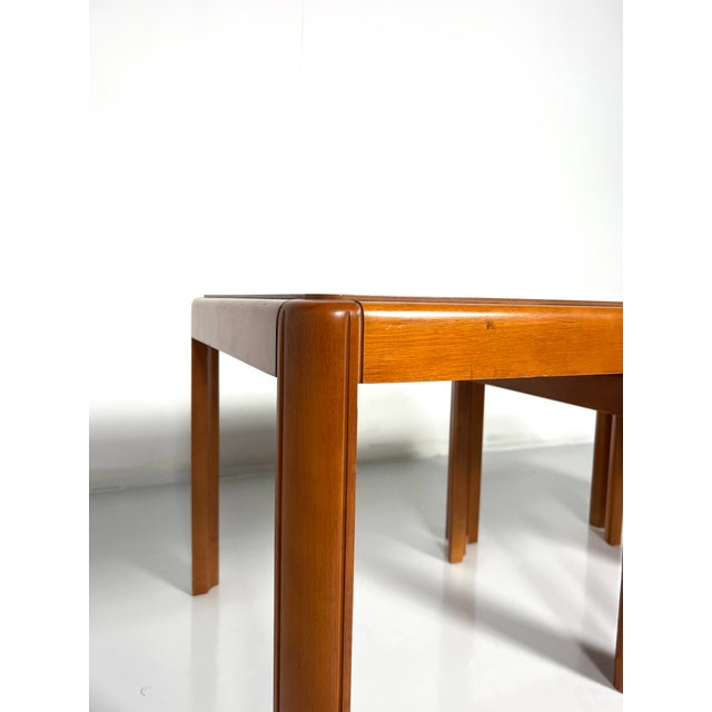Wood Nesting Tables, Italy, 1960s, Set of 3 For Sale - Image 4 of 5