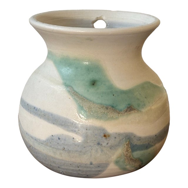 1970s American Mid Century Modern Studio Pottery Vase For Sale