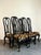 Wood Vintage Italian Lacquered Tiger Dining Chairs - Set of 6 For Sale - Image 7 of 12
