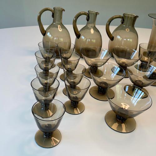 Art Deco Glassware Set from Daum Nancy, 1930s, Set of 36 For Sale - Image 13 of 15