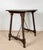 Wood Spanish Barley Twist Side Table with Wrought Iron Stretchers, 1930s For Sale - Image 7 of 11