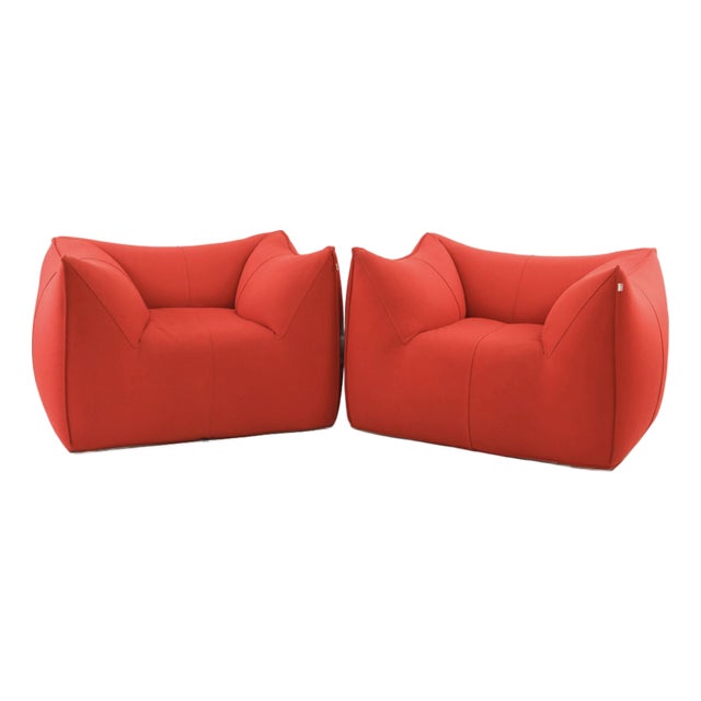 Pair of Vintage 'Le Bambole' Lounge Chairs by Mario Bellini for B&b Italia For Sale