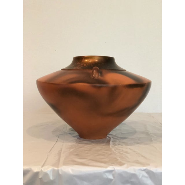 Late 20th Century Artist Signed Pottery Vase For Sale - Image 4 of 12