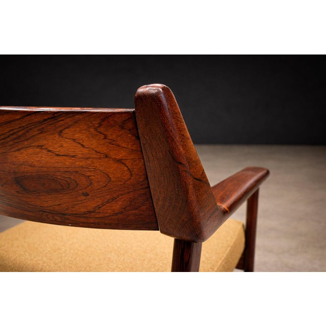 Set of Four Brazilian Rosewood Armchairs / Dining Chairs by Jorge Jabour, Cantù, 1960s - Lot 634–615A For Sale - Image 15 of 18