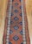 19th Century Persian Kurdish Runner Rug, Hand-Knotted Wool, Geometric Medallion Pattern, Terracotta & Navy, 3x12 For Sale - Image 9 of 16