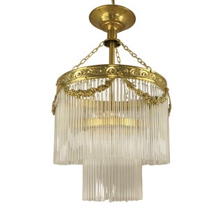 Vintage French Free-Hanging Living Room Lamp, 1890s For Sale