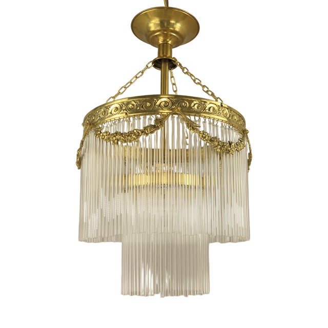 Vintage French Free-Hanging Living Room Lamp, 1890s For Sale